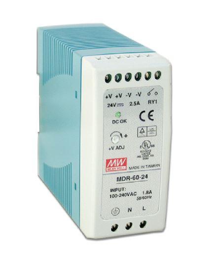 Nätaggregat, switchat, MDR-60-24, 24VDC, 60W, 2.5A